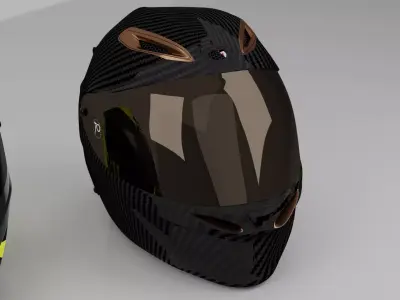 Helmet agv 70 anniversary Low-poly 3D model