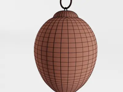 Antique Christmas Tree Bauble 3D model