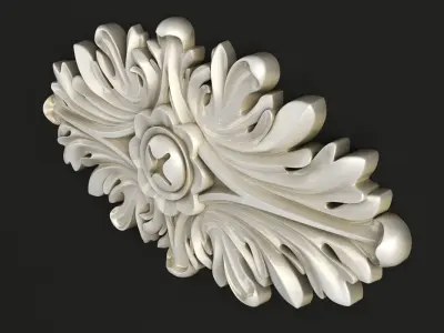 Round rosette 3D model