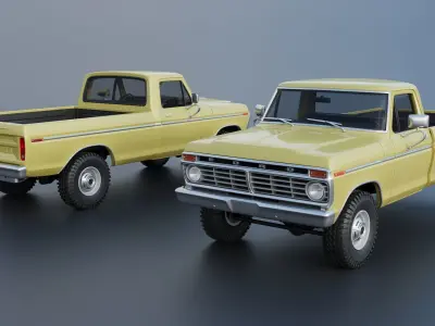 F-250 1973 3D print model