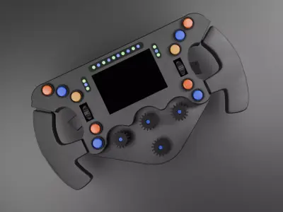 F1 Steering Wheel 3D model