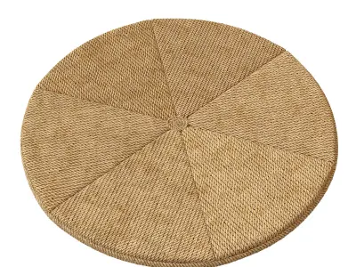 Woven rope coffee table 3D model