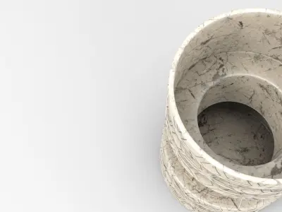 Bell Vase Low-poly 3D model
