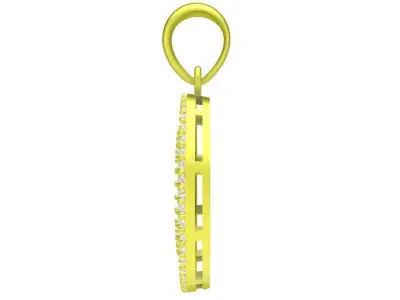 Elegant Tree Of Life Round Pendant With Decorative Frame 4232 3D print model