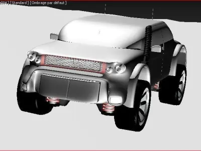 monster car creative design 3D 3D model