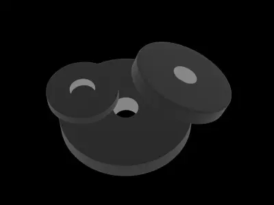 set of low poly models for the gym Low-poly 3D model