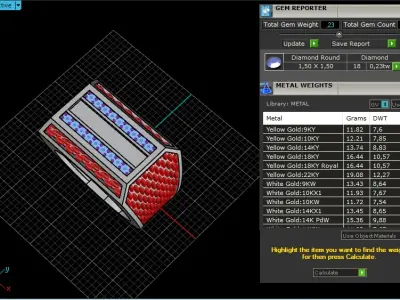 Signet ring model 1023 3D print model
