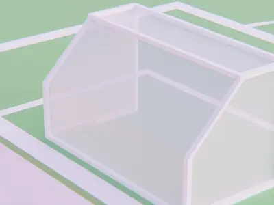 Soccer Field - Low Poly Style Free low-poly 3D model