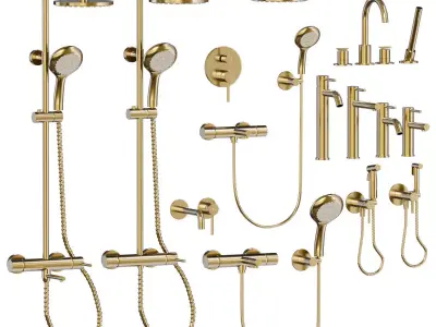 Cezares Relax faucet set 3D model