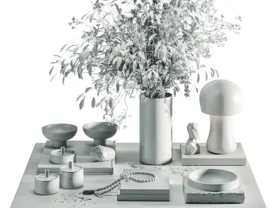 Decoration set shuba 3 3D model