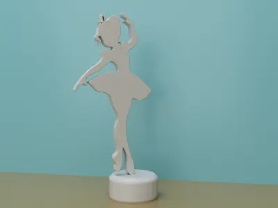 BALLERINA DANCER DECORATION DESK DECORATION 3D print model