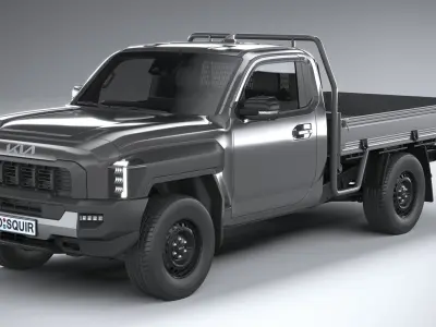 Kia Tasman Cargo SingleCab 2026 3D model