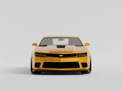Camaro z28 2015 Low-poly 3D model