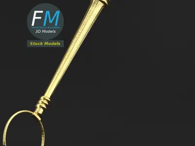 Lorgnette eyeglasses 3D model