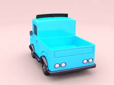 Cartoon Truck Free 3D model