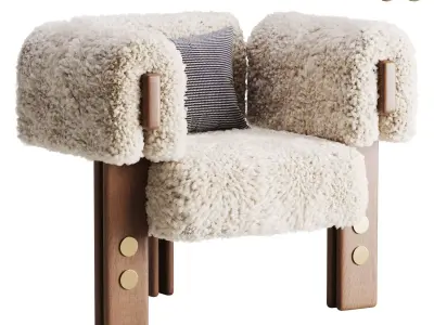 ARMCHAIR EVELYN 3D model
