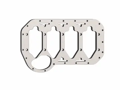 VW Volkswagen Girdle Plate 8V 16V 1500 1600 1800 G60 EA827 3D print model