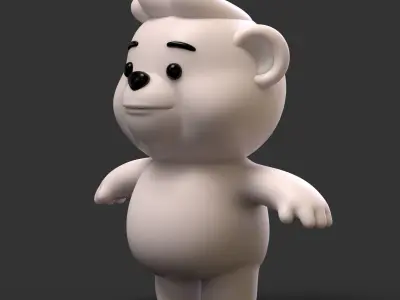 Cartoon Bear 3D model