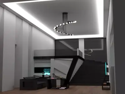 modern interior asset Free 3D model