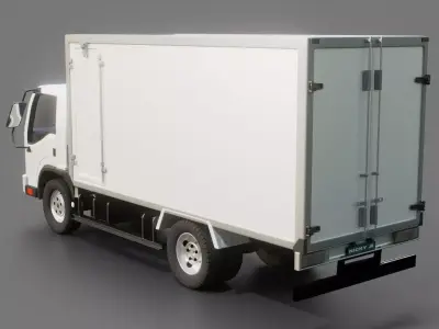 Isuzu NPR Box Truck 2018 3D model