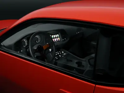 Dodge Challenger Hellcat quad turbo  3D model