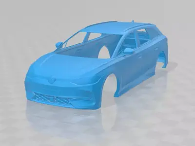 Volkswagen ID 7 GTX Tourer - Body Car STL Model 3D print model