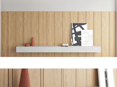 Decorative wall panel set 9 3D model
