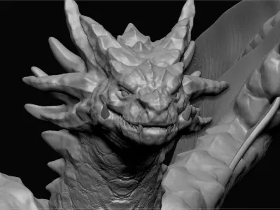 The Wise Dragon Daedalus Zbrush Project File 3D model