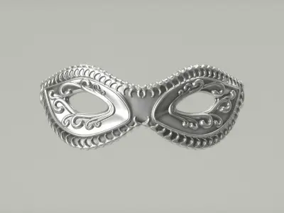 Carnival Mask - 03 3D print model