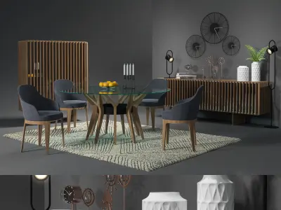 Bridge Group Decoration 3D Model Collection