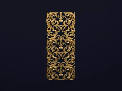 Classic decor ornament v-3D model15 3D model