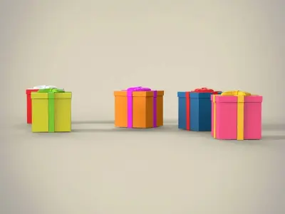 Present Box 3D model