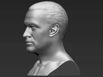 Steven Seagal bust 3D printing ready stl obj formats 3D print model