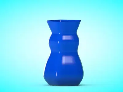 Vase 3 Low-poly 3D model