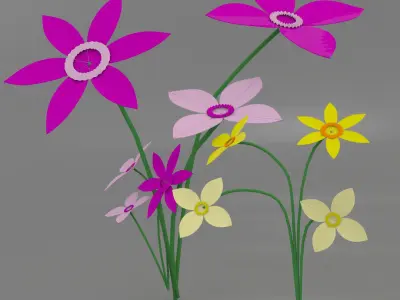  Origami Flower 3D model