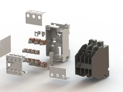 Contactor Low-poly 3D model