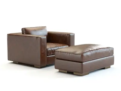 Restoration Hardware - Maddox Leather Armchair 3D model