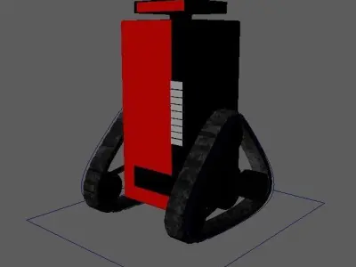 Rigged Soda Machine Tank 3D model