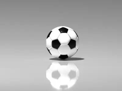 SOCCER BALL is 3d Model Edit 3DS MAX 2023 CORONA RENDER 8  Low-poly 3D model