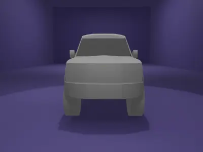 Toyota J70 Land Cruiser Low Poly Low-poly 3D model