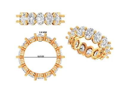 Band Ring 3D print model