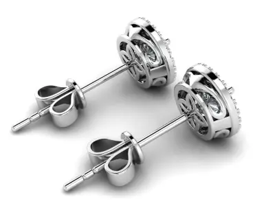 Diamond Jewelry Earring 5mm STONE 015 3D print model