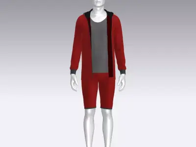 Sport Suit Low-poly 3D model