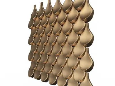 3D Wall Panel 013 Low-poly 3D model