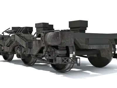 Train Wheels 3D model