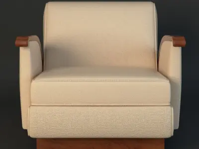 Jacques Emile Ruhlmann Chair 3D model