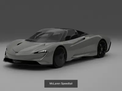 9 cars collection futuristic sports car 3D Model Pack