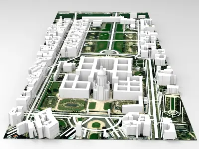 St Louis des Invalides Cathedral 3D model