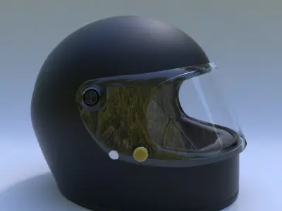 Motorcycle Helmet Low-poly 3D model