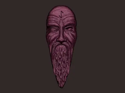 Odin Mask Wall Decor  3D print model